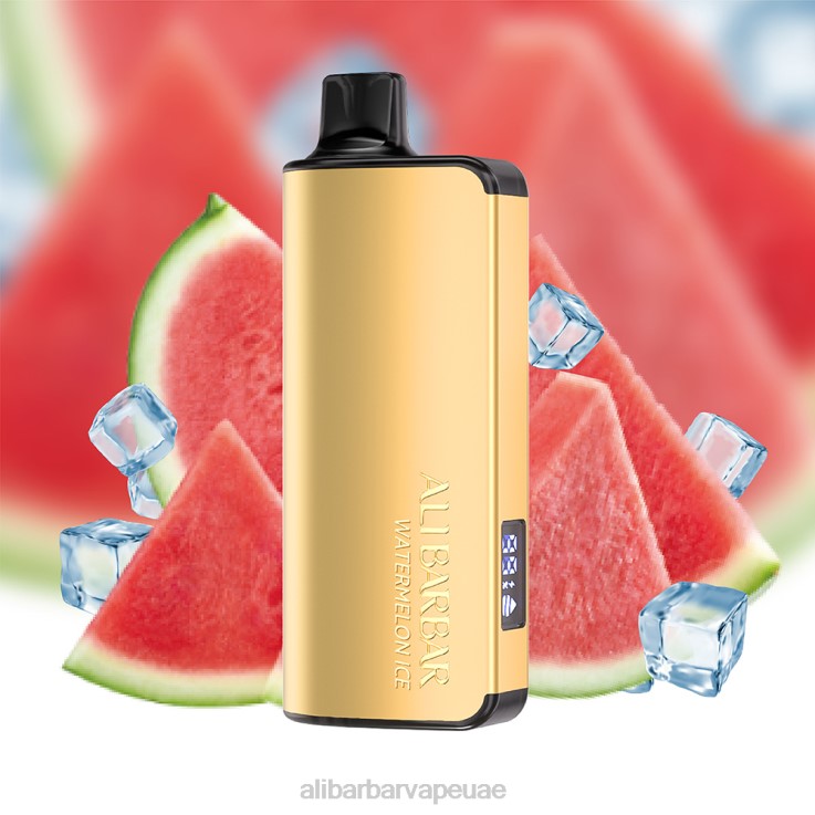 Alibarbar Vape Duba - Alibarbar Ingot 9000 سيجارة يمكن التخلص منها 0BX6N26 ثلج البطيخ