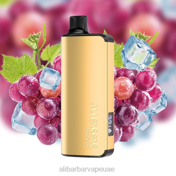 Alibarbar Vape UAE - Alibarbar Ingot 20000 سيجارة للاستعمال مرة واحدة 0BX6N37 جليد العنب