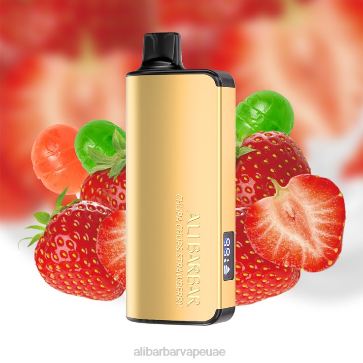 Alibarbar Vape UAE - Alibarbar Ingot 9000 سيجارة يمكن التخلص منها 0BX6N17 تشوبا تشوبس الفراولة