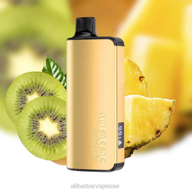 Alibarbar Vape UAE - Alibarbar Ingot 9000 سيجارة يمكن التخلص منها 0BX6N21 كيوي أناناس