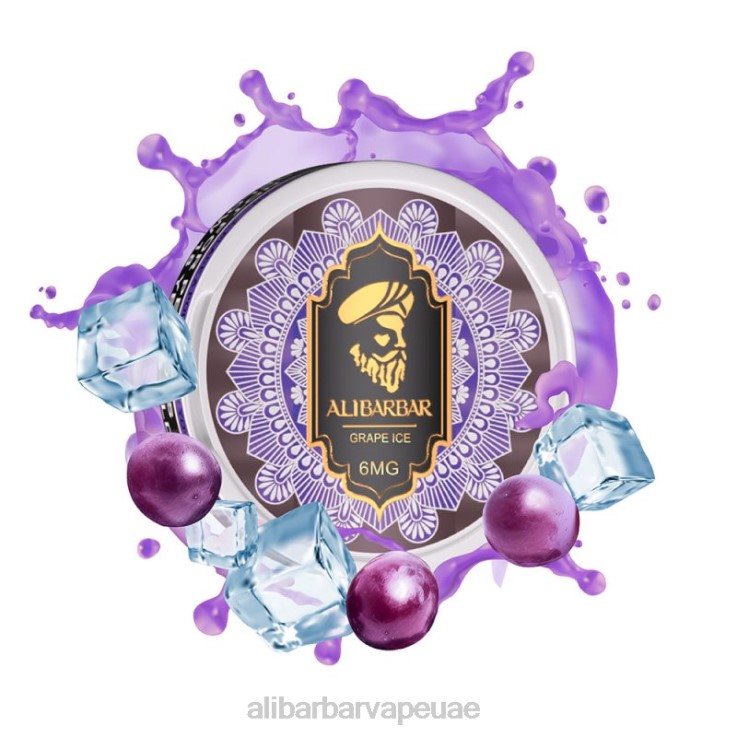Alibarbar Vape UAE - Alibarbar أكياس النيكوتين 0BX6N85 جليد العنب