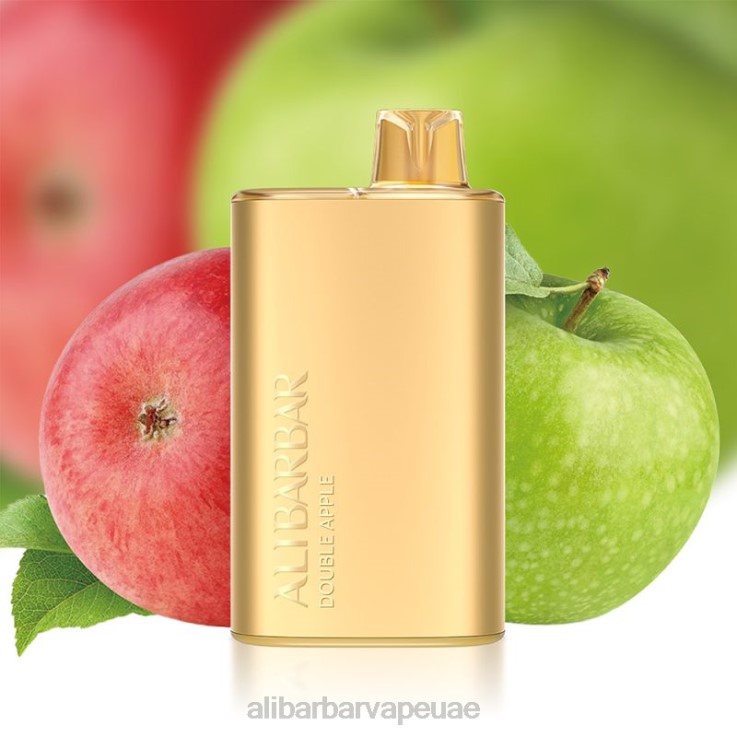 Alibarbar Vape UAE - Alibarbar Rich 8000 سيجارة يمكن التخلص منها 0BX6N5 تفاحة مزدوجة
